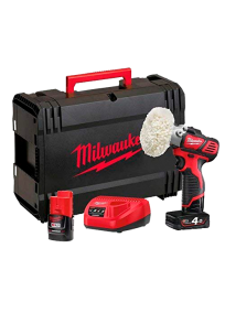 MILWAUKEE PULIDORA A BATERIA M12 CON 1 BATERIA M12B4 , 1 BATERIA M12B2, Y CARGADOR C12C EN HD-BOX REF.- 4933447799