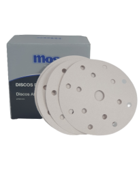 MOS DISCO DE VELCRO BLANCO 15 AGUJEROS P-500 ( 100 und.)